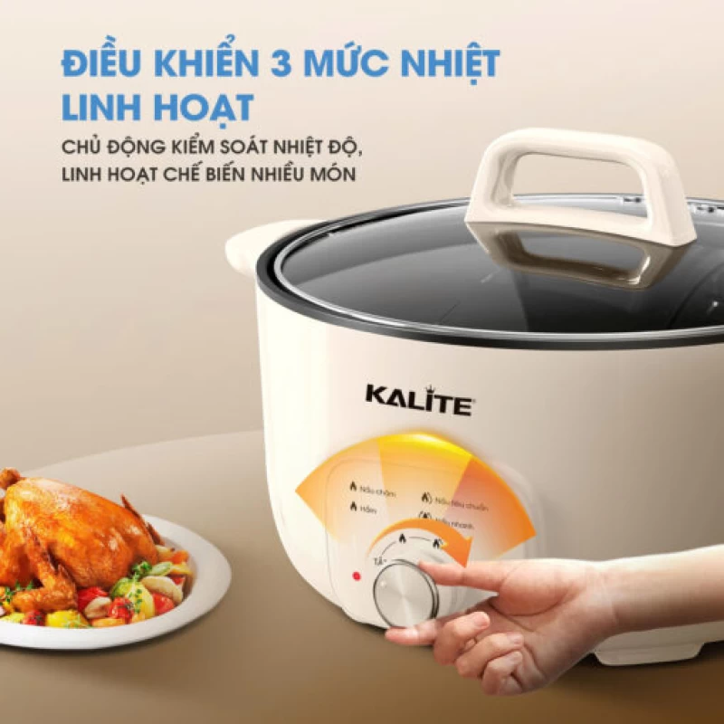Nồi lẩu đa năng KALITE KL568 Elegant, dung tích 6L, công suất 2000W - Hình ảnh 3 KALITE