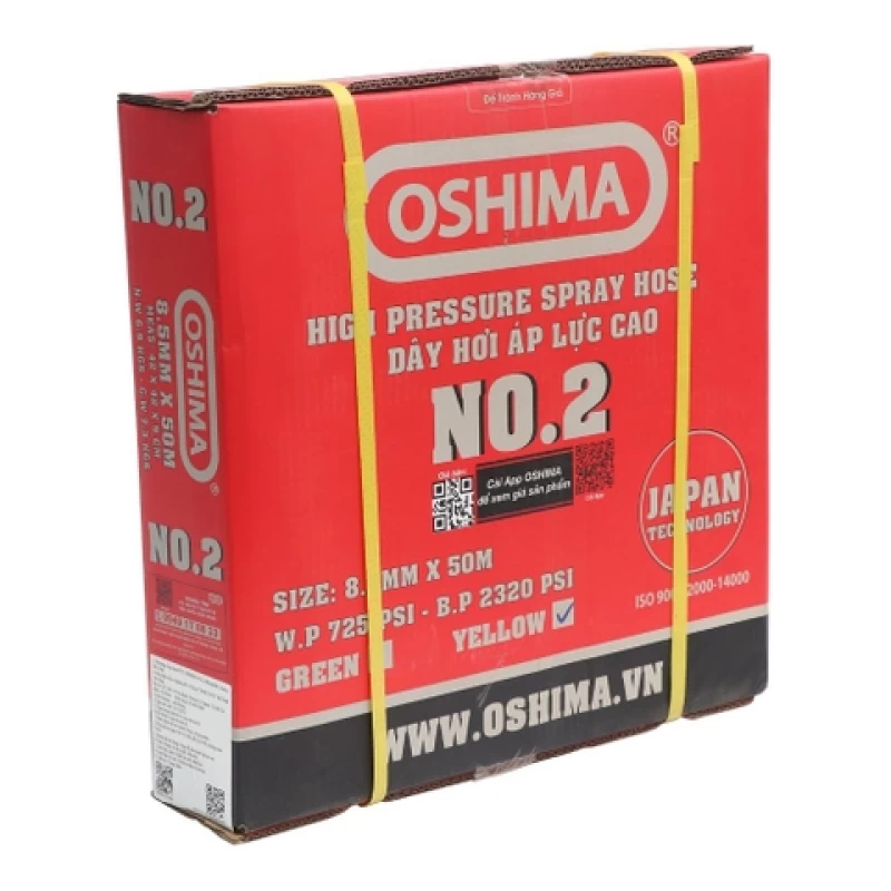 Ống nhựa PVC Oshima No.2 6.5mm x 50m Vàng - Hình ảnh 5 OSHIMA