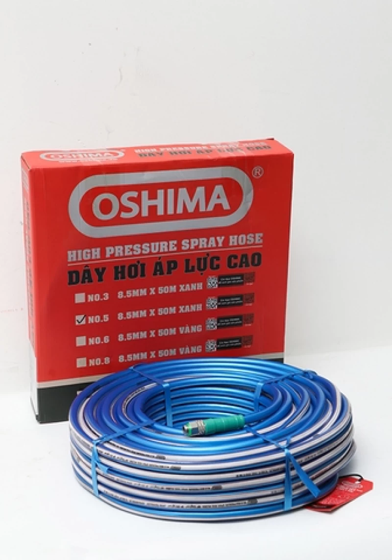 Ống nhựa PVC Oshima No.5 8.5mm x 50m Xanh - Hình ảnh 7 OSHIMA