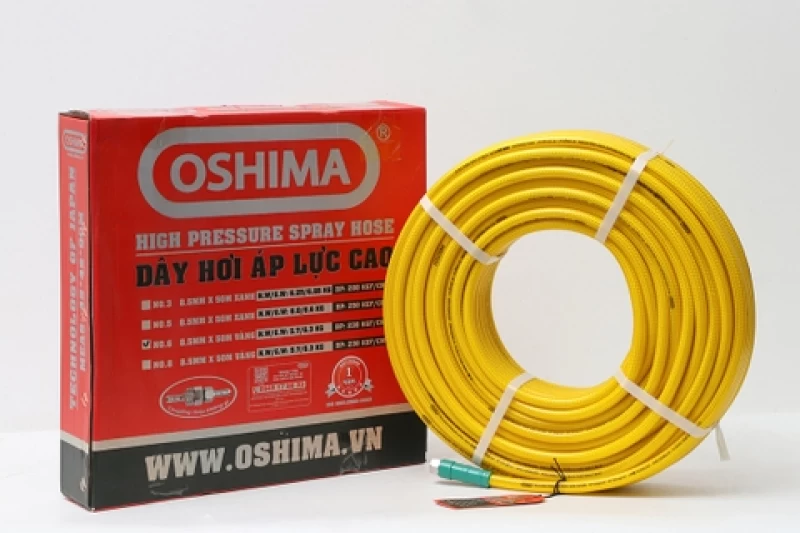 Ống nhựa PVC Oshima No.6 8.5mm x 50m Vàng - Hình ảnh 4 OSHIMA