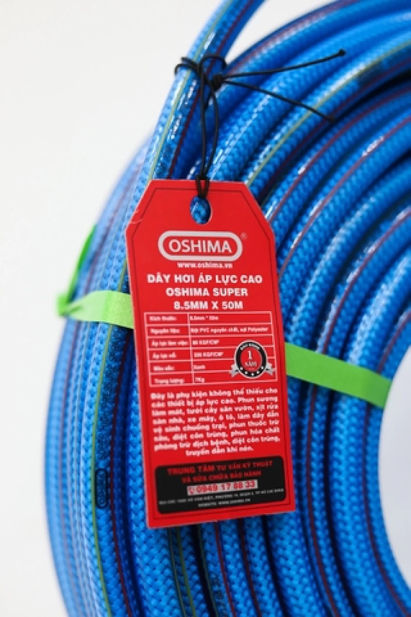 Ống nhựa PVC Oshima Super 8.5mm x 50m Xanh dương - Hình ảnh 2 OSHIMA