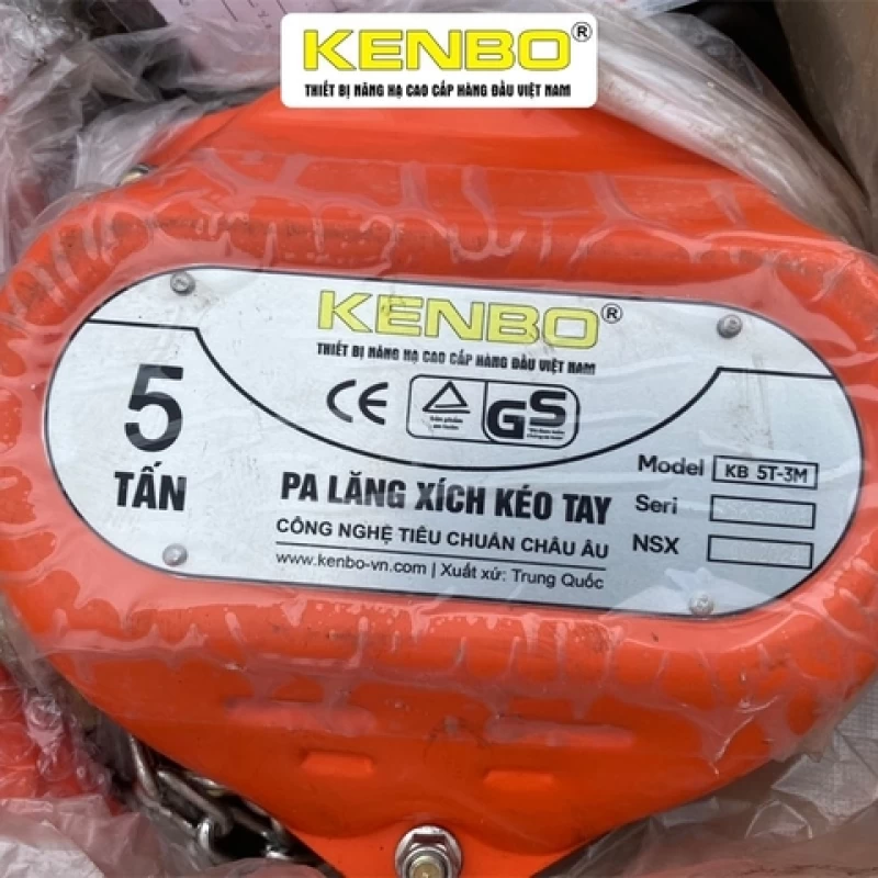 Pa lăng xích kéo tay KENBO KB5T-3M 5 tấn - Hình ảnh 9 KENBO