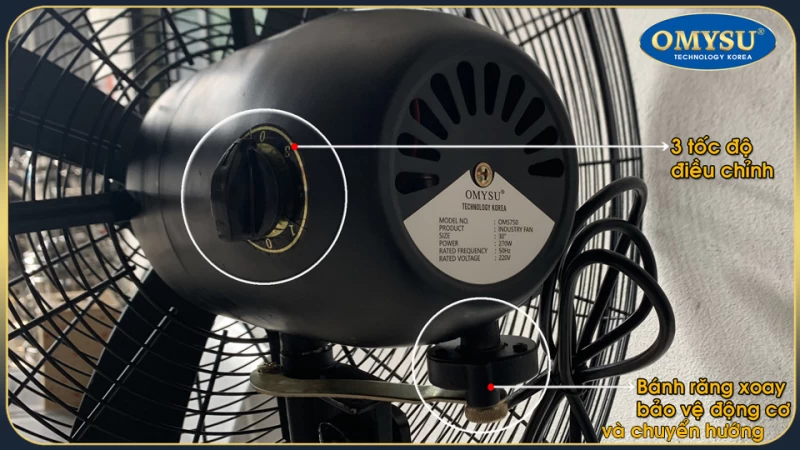 Quạt Công Nghiệp Đứng Omysu OMS-600 - Hình ảnh 5 OMYSU