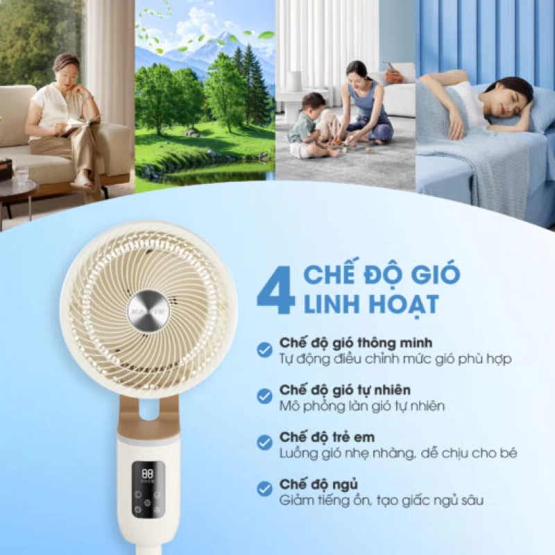 Quạt thông minh điều khiển giọng nói Kalite TalkFan KSA326 - Hình ảnh 5 KALITE