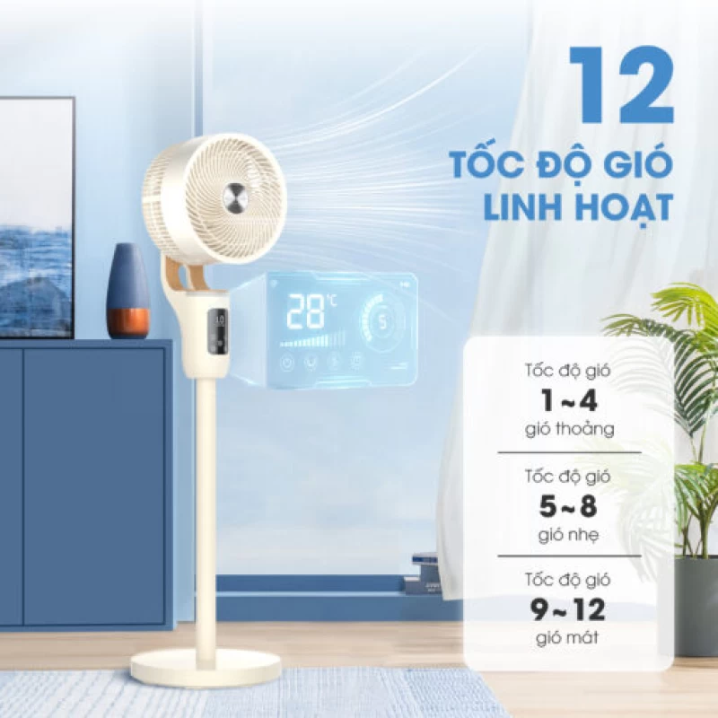 Quạt thông minh điều khiển giọng nói Kalite TalkFan KSA326 - Hình ảnh 4 KALITE