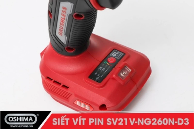 Siết vít pin lithium Oshima SV21V-NG260N-D3 (Thân Máy) - Hình ảnh 14 OSHIMA
