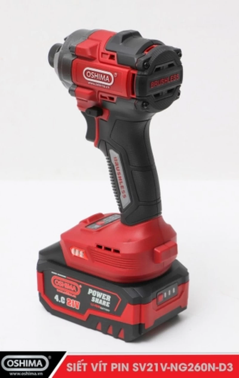 Siết vít pin lithium Oshima SV21V-NG260N-D3 (Thân Máy) - Hình ảnh 4 OSHIMA