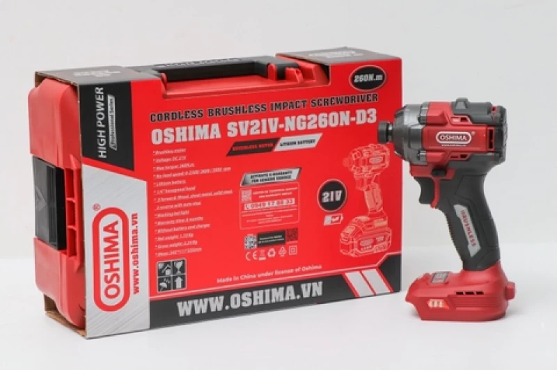 Siết vít pin lithium Oshima SV21V-NG260N-D3 (Thân Máy) - Hình ảnh 18 OSHIMA