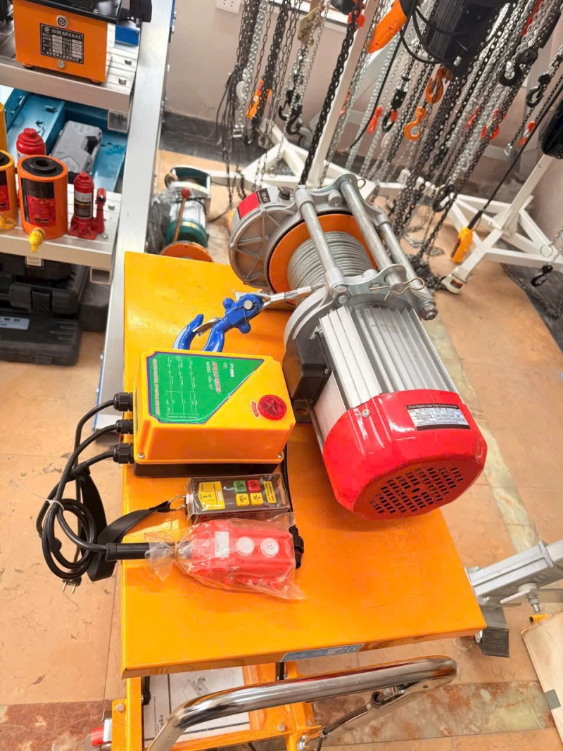 Tời nâng vỏ nhôm CD-K1(220V) 200-400kg-30m Tốc độ nhanh - Hình ảnh 1 CD-K1