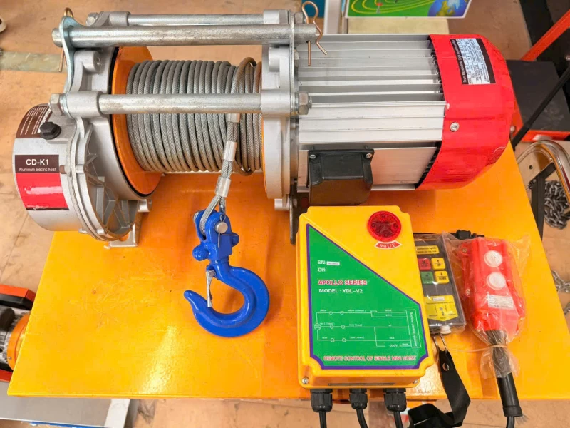 Tời nâng vỏ nhôm CD-K1(220V) 600-1200kg-30m - Hình ảnh 3 CD-K1