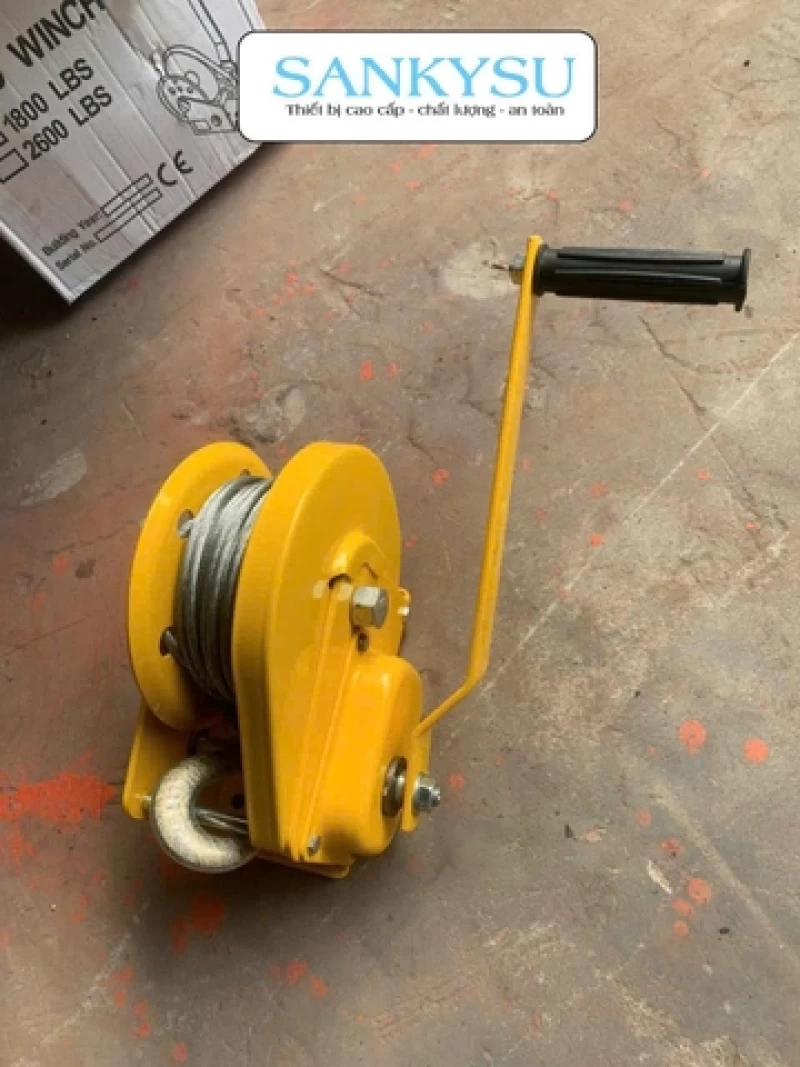 Tời quay tay SANKYSU 1800LBS PRO 817kg 20m - Hình ảnh 4 SANKYSU
