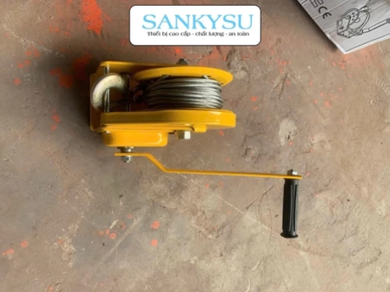 Tời quay tay SANKYSU 2600LBS PRO 1170kg 20m - Hình ảnh 2 SANKYSU