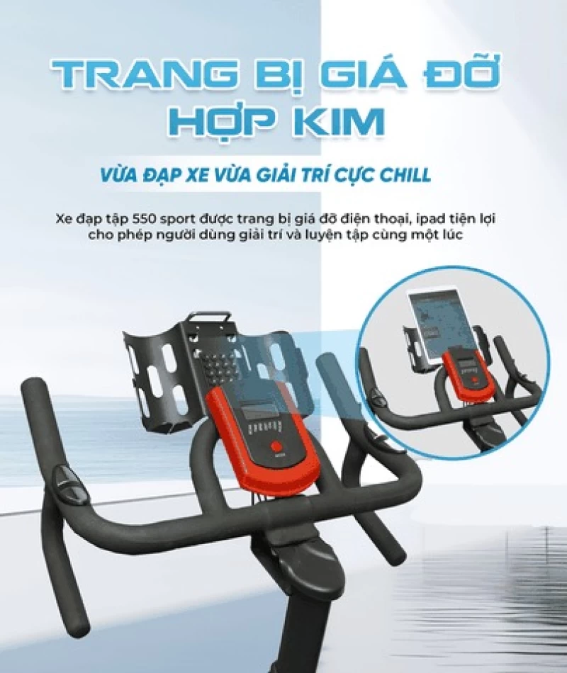 Xe đạp tập thể dục Queen Crown 550 Sport - Hình ảnh 6 QUEEN CROWN
