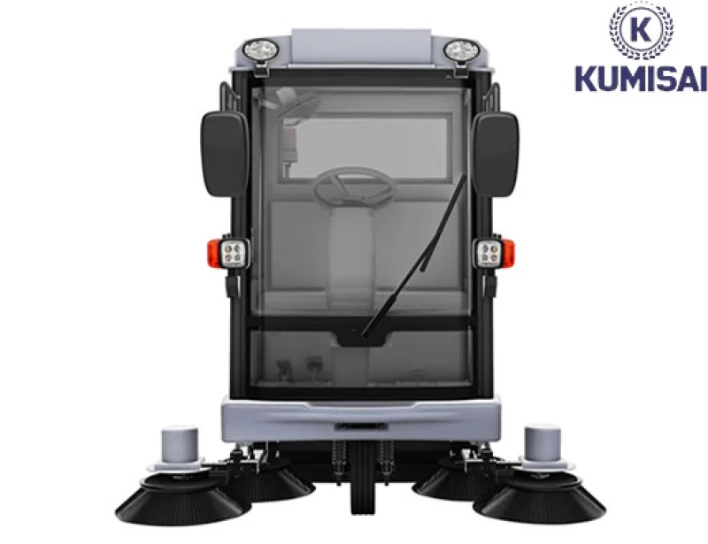 Xe quét rác công nghiệp ngồi lái Kumisai KMS 1900A - Hình ảnh 4 KUMISAI