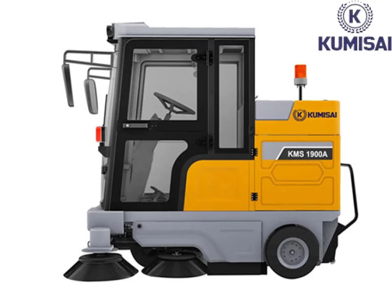 Xe quét rác công nghiệp ngồi lái Kumisai KMS 1900A - Hình ảnh 2 KUMISAI