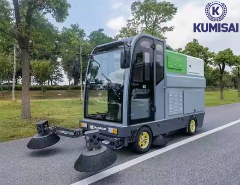 Xe quét rác công nghiệp ngồi lái Kumisai KMS 210 - Hình ảnh 3 KUMISAI