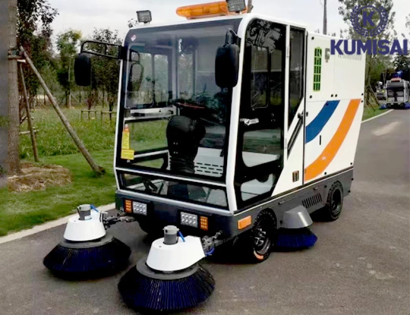 Xe quét rác công nghiệp ngồi lái Kumisai KMS-2200 - Hình ảnh 4 KUMISAI