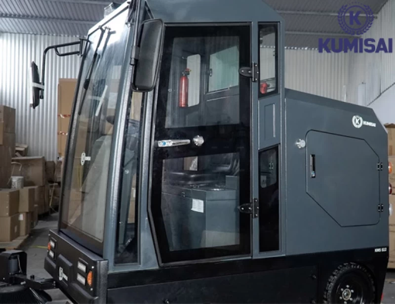 Xe quét rác công nghiệp ngồi lái Kumisai KMS-S12 - Hình ảnh 6 KUMISAI