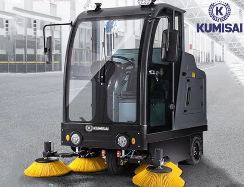 Xe quét rác ngồi lái Kumisai KMS-S10 - Hình ảnh 2 KUMISAI