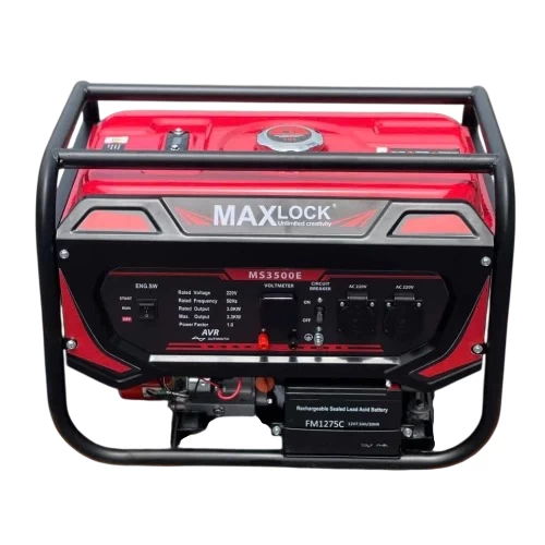 Máy Phát Điện Chạy Xăng 3Kw Maxlock MS3500E Đề - MAXLOCK - Giá 5,190,000₫ - Chính hãng tại Điện máy HTC